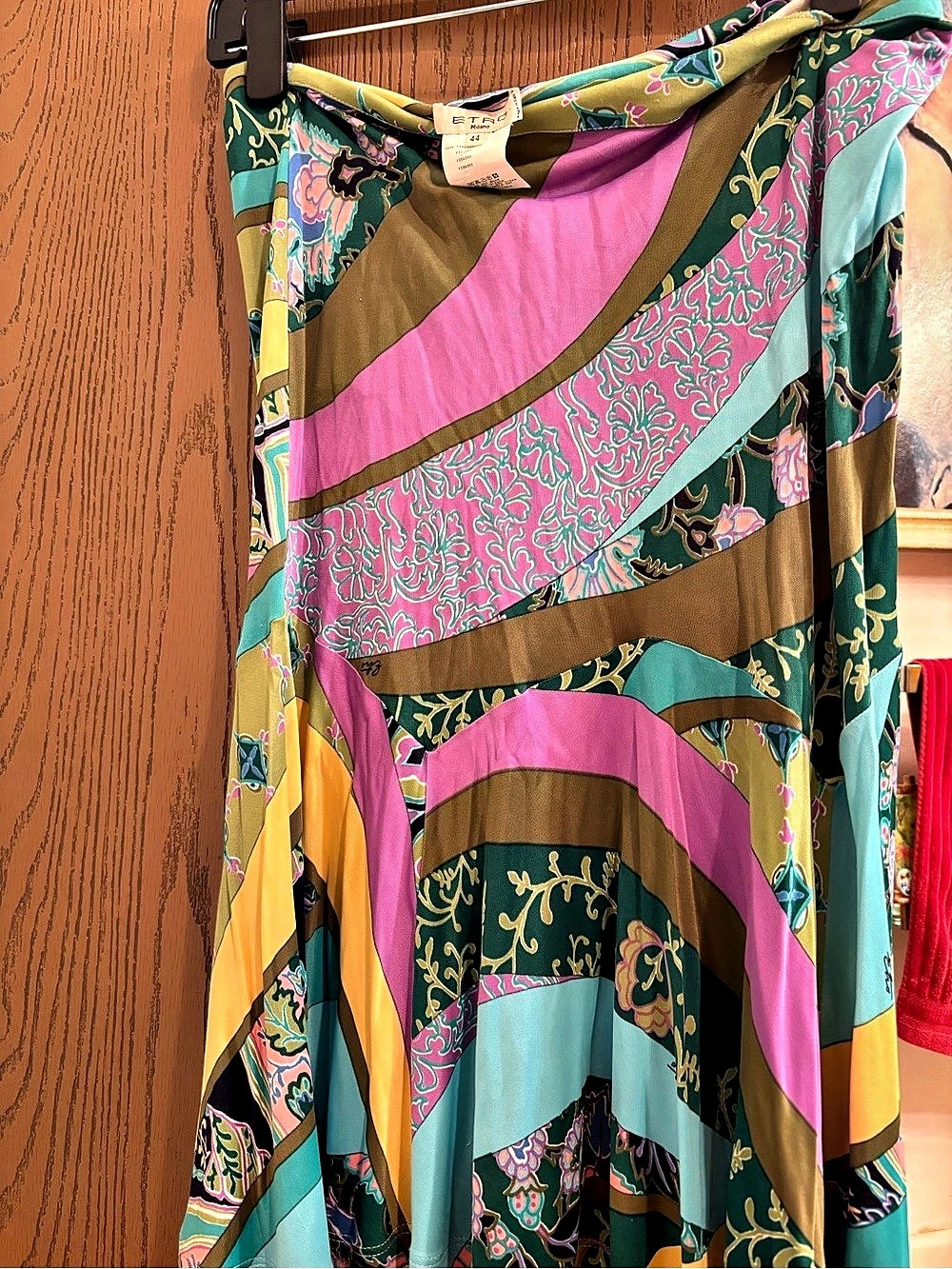 Etro Silk Maxi Dress in Multicolor Size 44